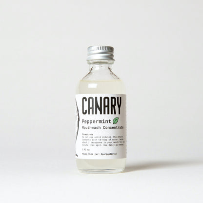 Canary Mouthwash Test drive - One 2oz bottle Peppermint Mouthwash Concentrate