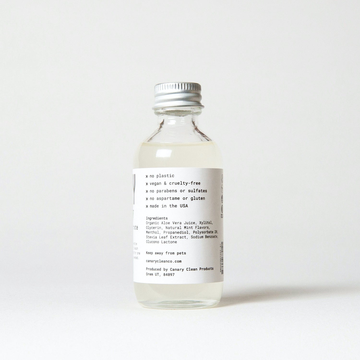 Canary Mouthwash Peppermint Mouthwash Concentrate