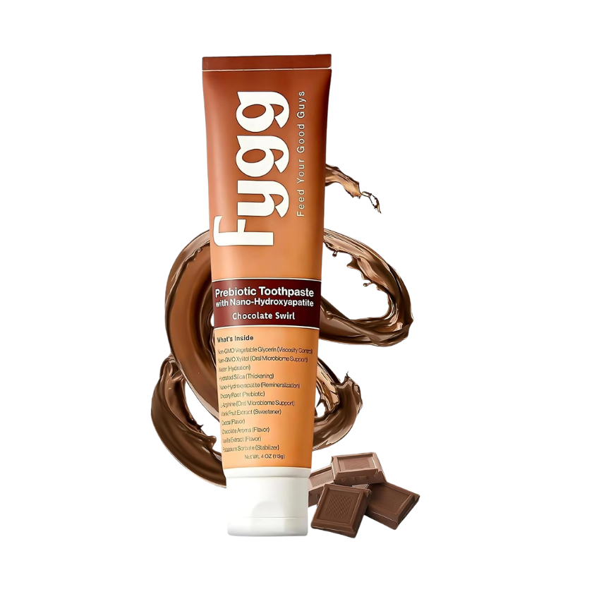 Nano-Hydroxyapatite Toothpaste with Prebiotics | Chocolate Swirl