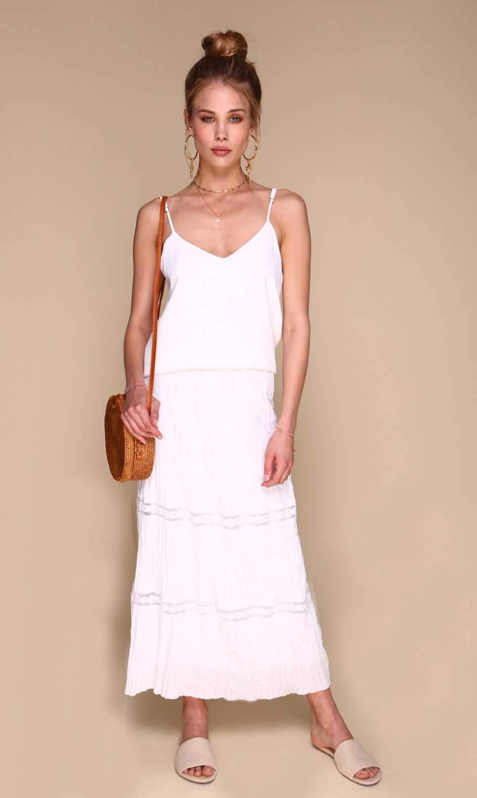 Mykonos Skirt - White Lace