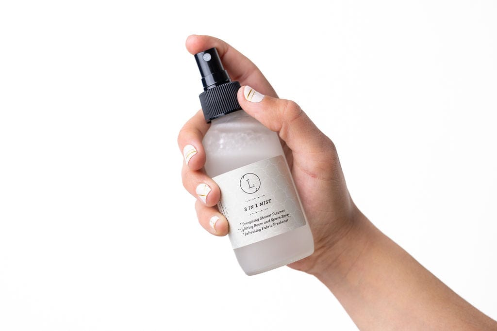 Lizush CREAMS &amp; OILS Eucalyptus Mist, Shower Mist, Room and Space Spray, 3 in 1 Home Essential Mist, Shower steamer spray