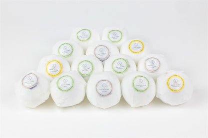 Bulk - 100 Natural Vegan Mix scents Bath Bombs - White - My American Goods