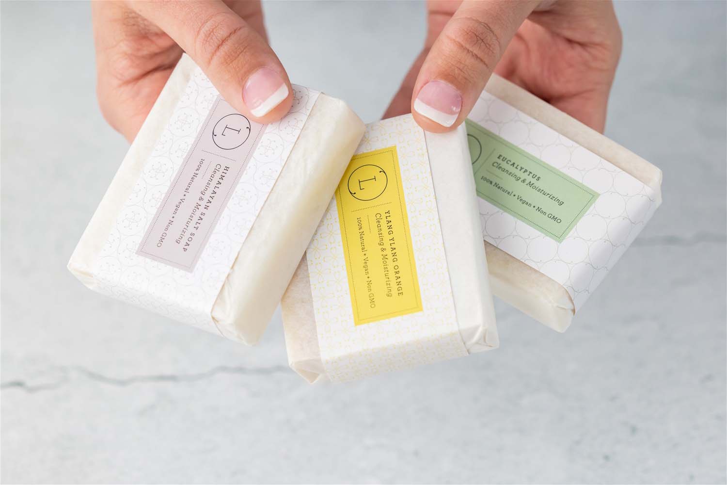 Lizush NATURAL SOAP BAR Set of  6 Handmade cold process ,Natural Soap Bars in gift Set box