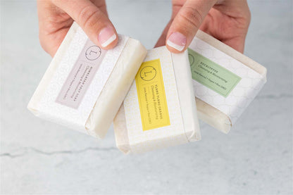 Set of  6 Handmade cold process ,Natural Soap Bars in gift Set box - My American Goods