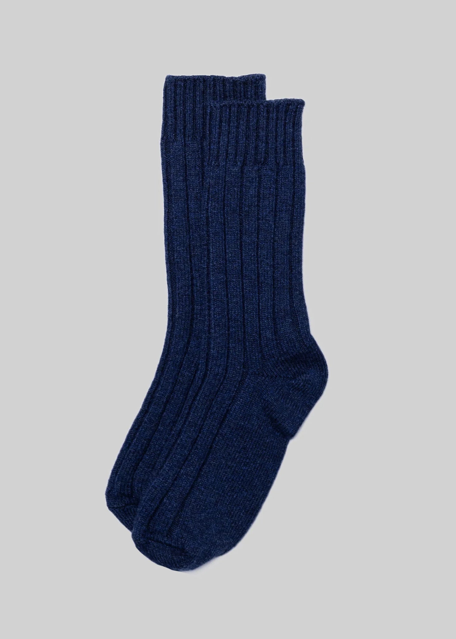American Trench Socks navy / l The Cashmere Oxford Sock