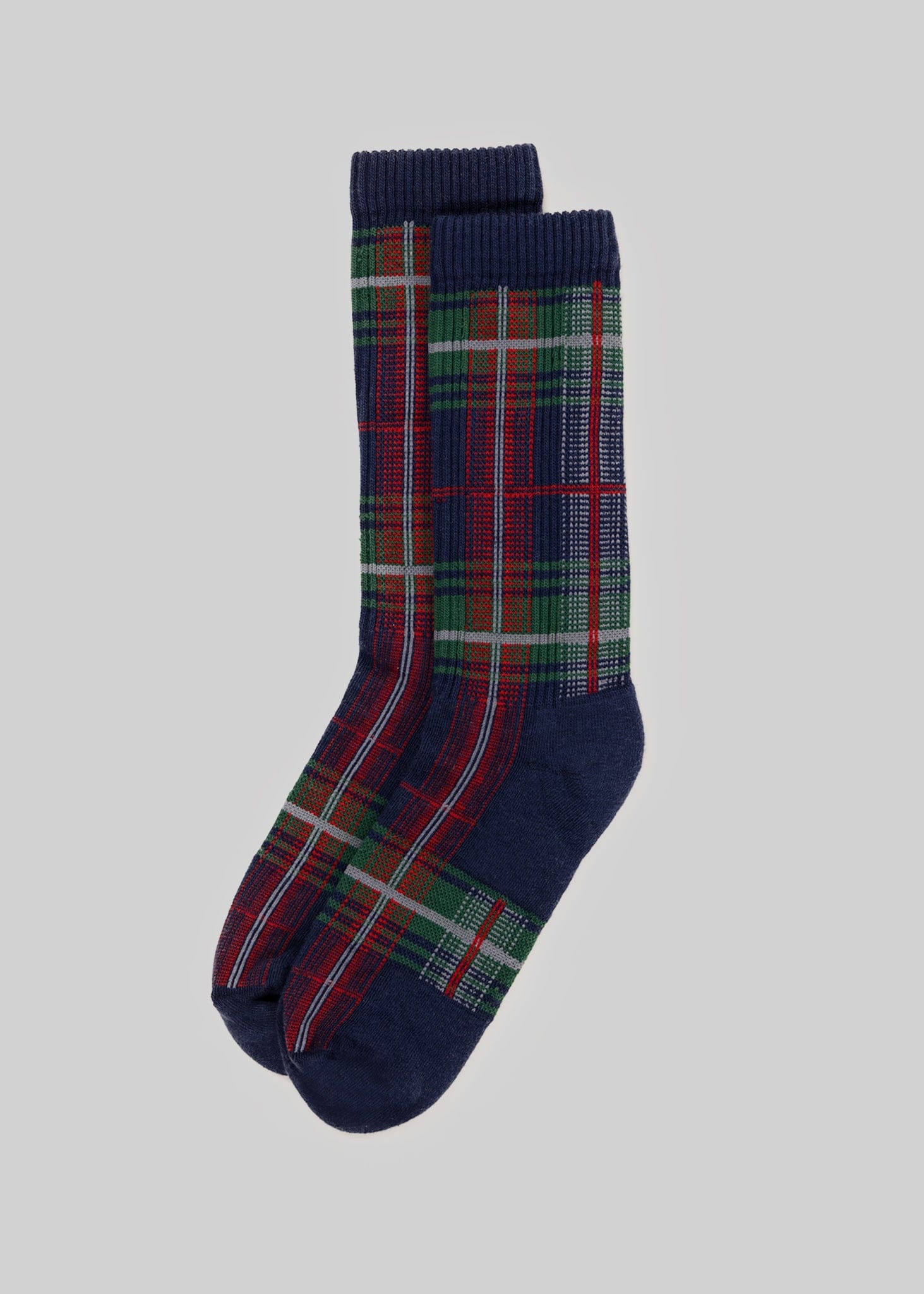 American Trench Socks navy/red / One Size The McCallister Plaid Sock