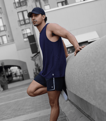 Eucalyptus Performance Tank - Navy