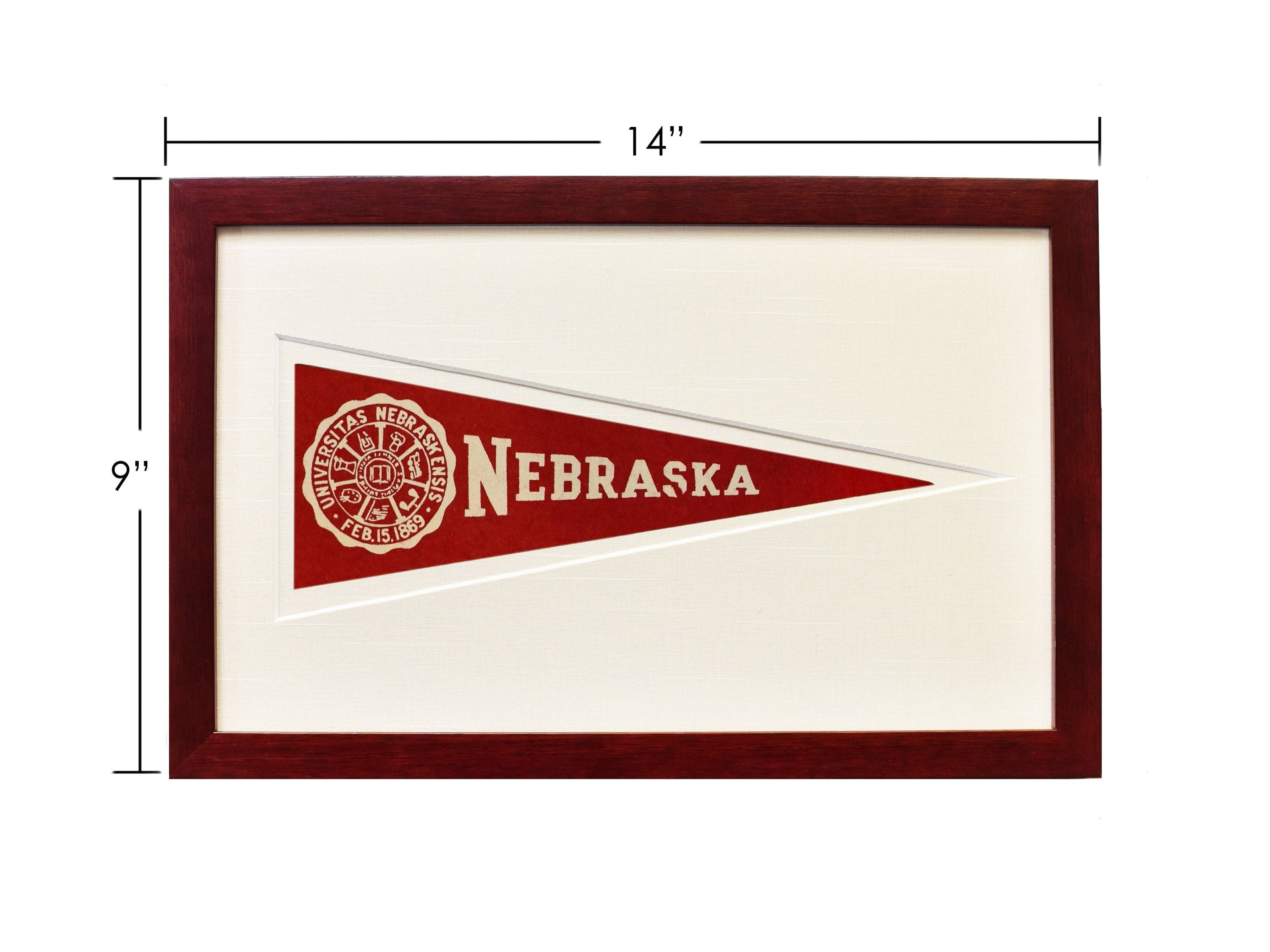 Americana Memories Vintage University of Nebraska Hormel Pennant
