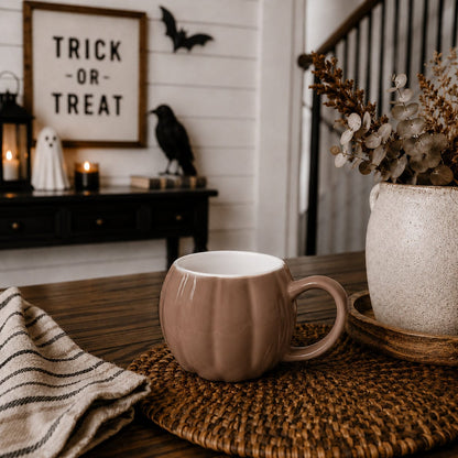 Gia Roma Coffee Mug Brown Pumpkin Mug