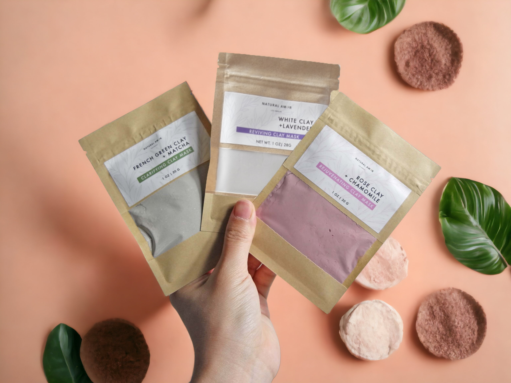 Natural Clay Mask in Bag 1oz