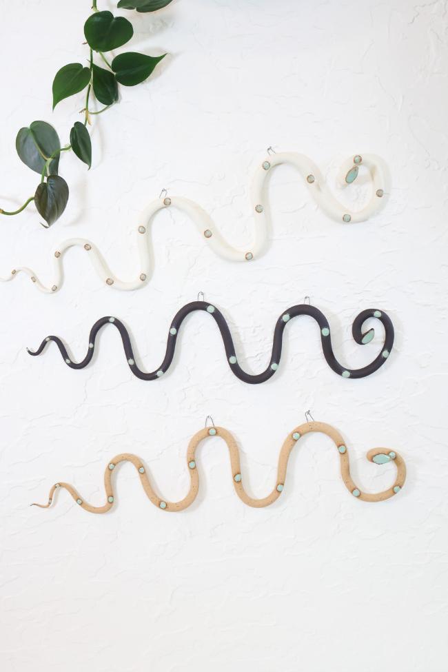 Horizontal Ceramic Wall Snake - My American Goods