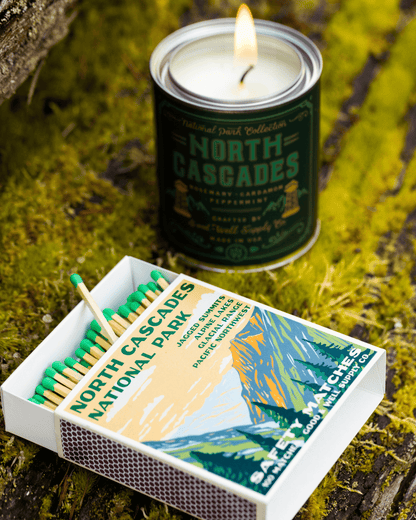 Good &amp; Well Supply Co. North Cascades Vintage National Park Cabin Matches
