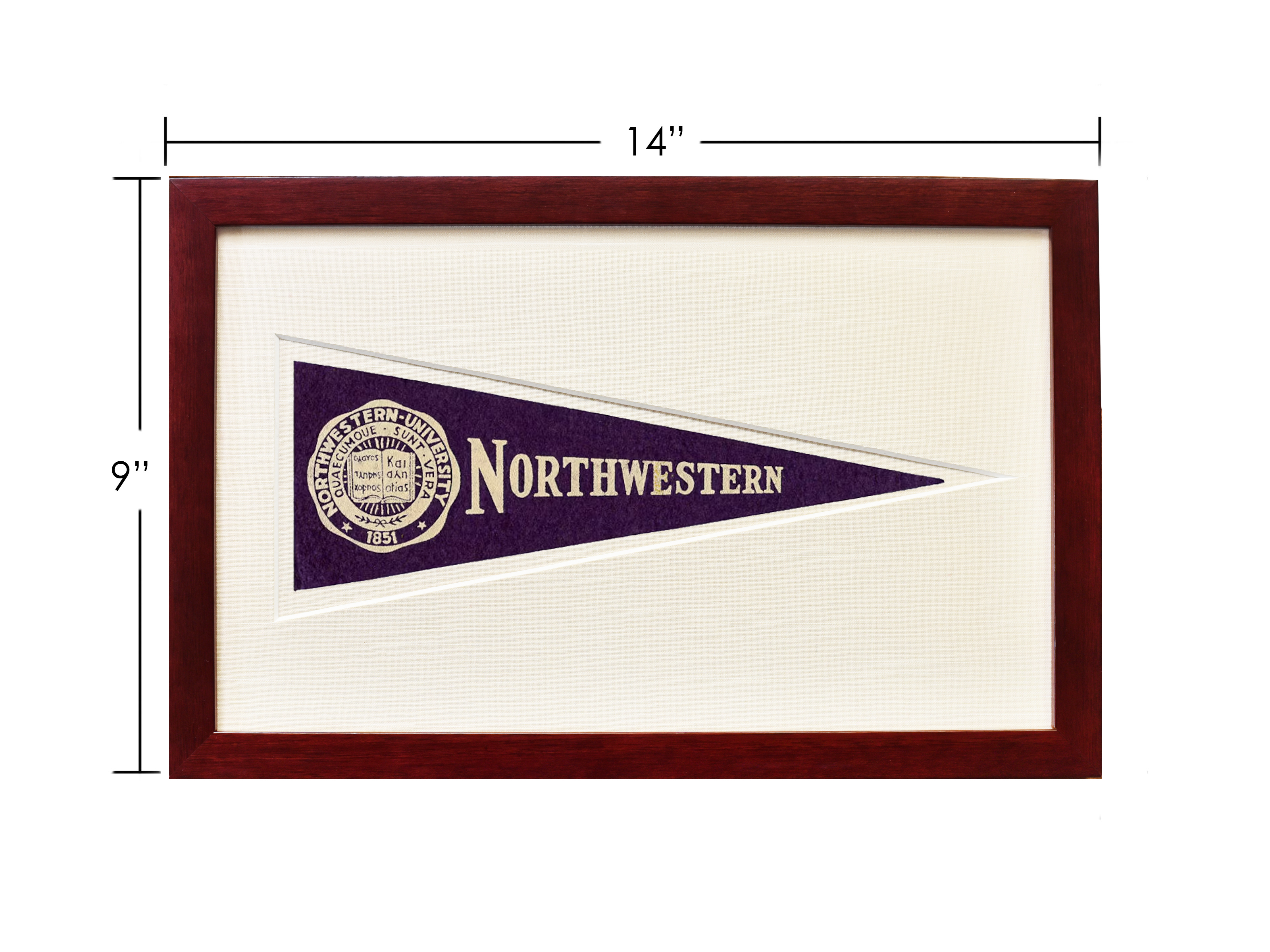 Vintage Northwestern University Hormel Pennant