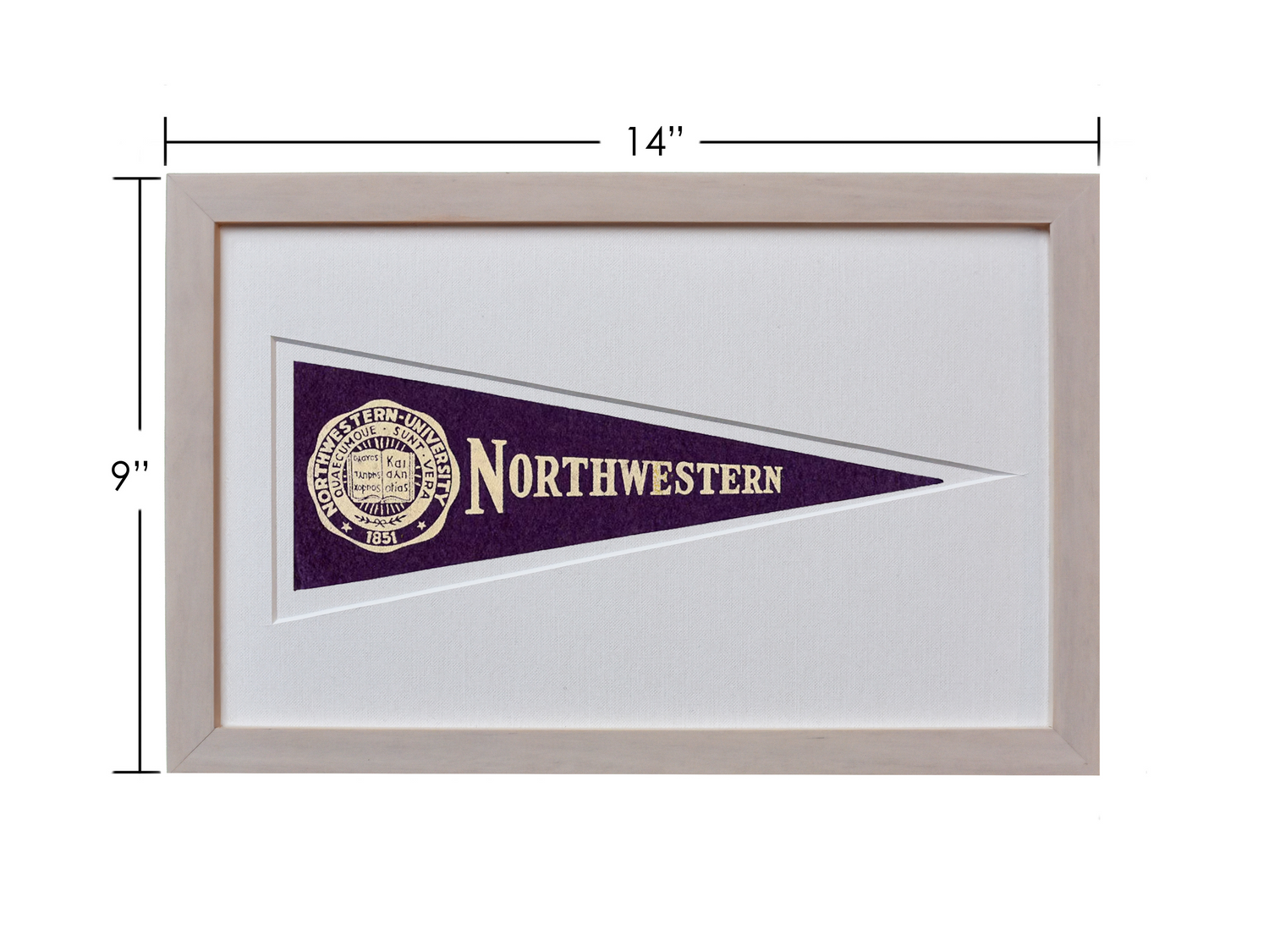 Vintage Northwestern University Hormel Pennant