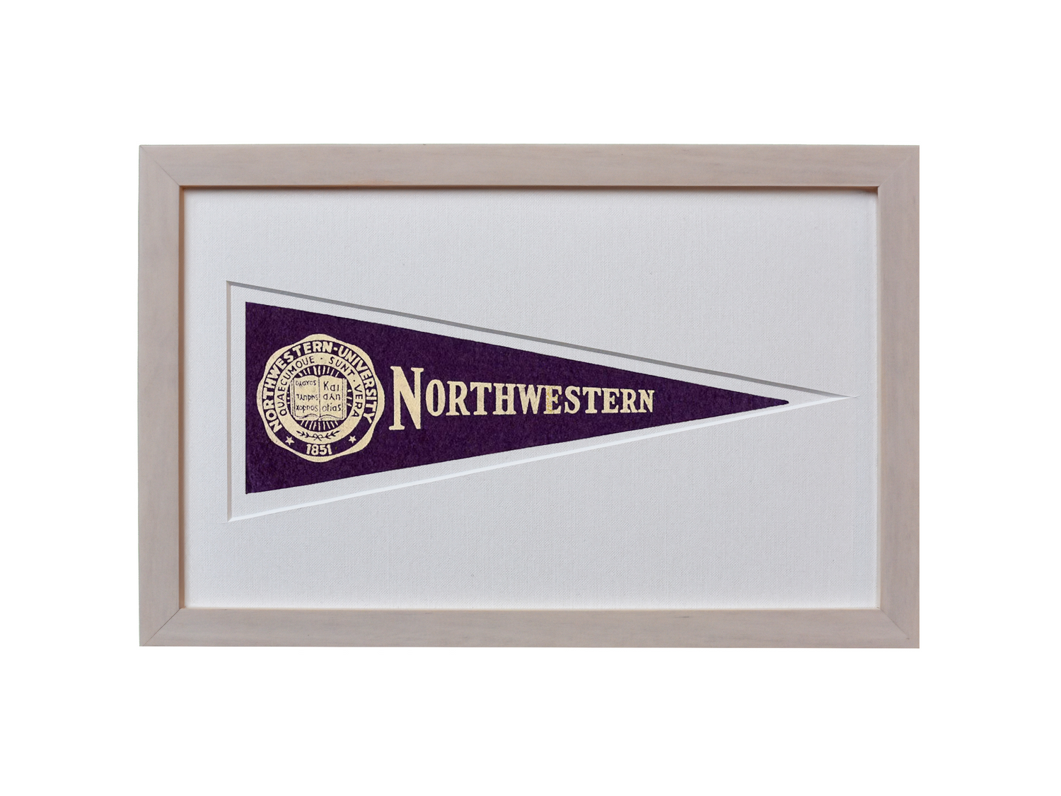 Vintage Northwestern University Hormel Pennant