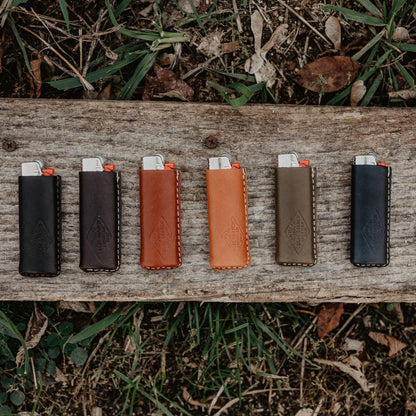 The Local Branch Leather Caramel Leather Lighters