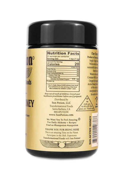 Sun Potion Superfood 7.6 oz Bio-Active Honey