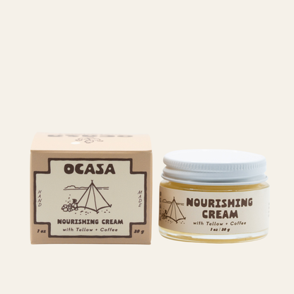 nourishing coffee-infused tallow cream
