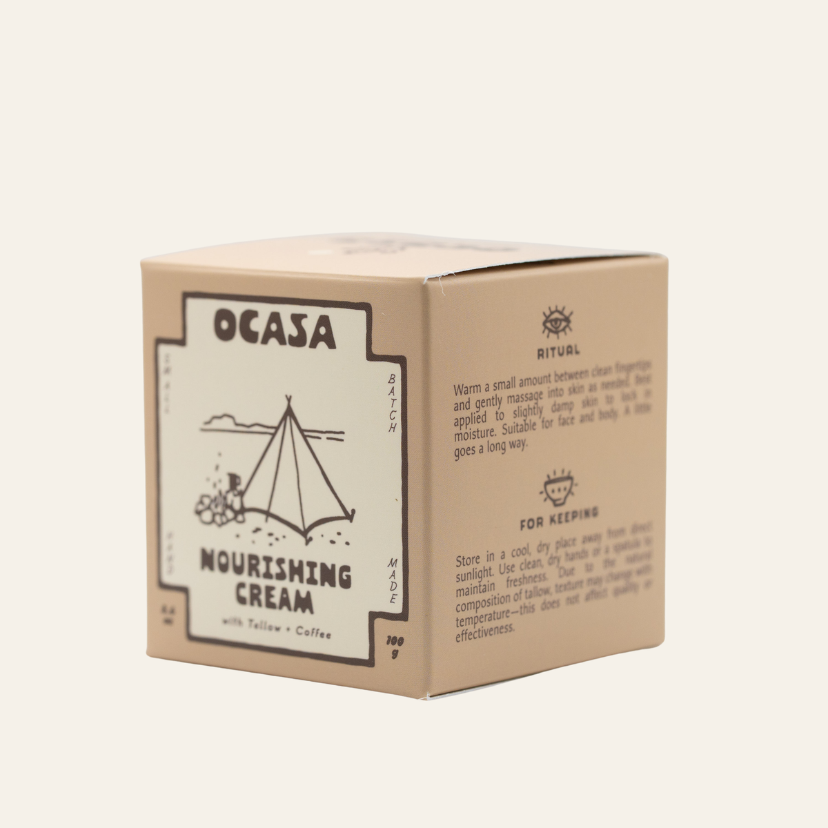 nourishing coffee-infused tallow cream