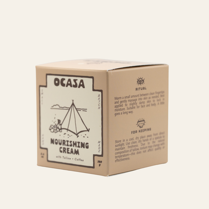 nourishing coffee-infused tallow cream