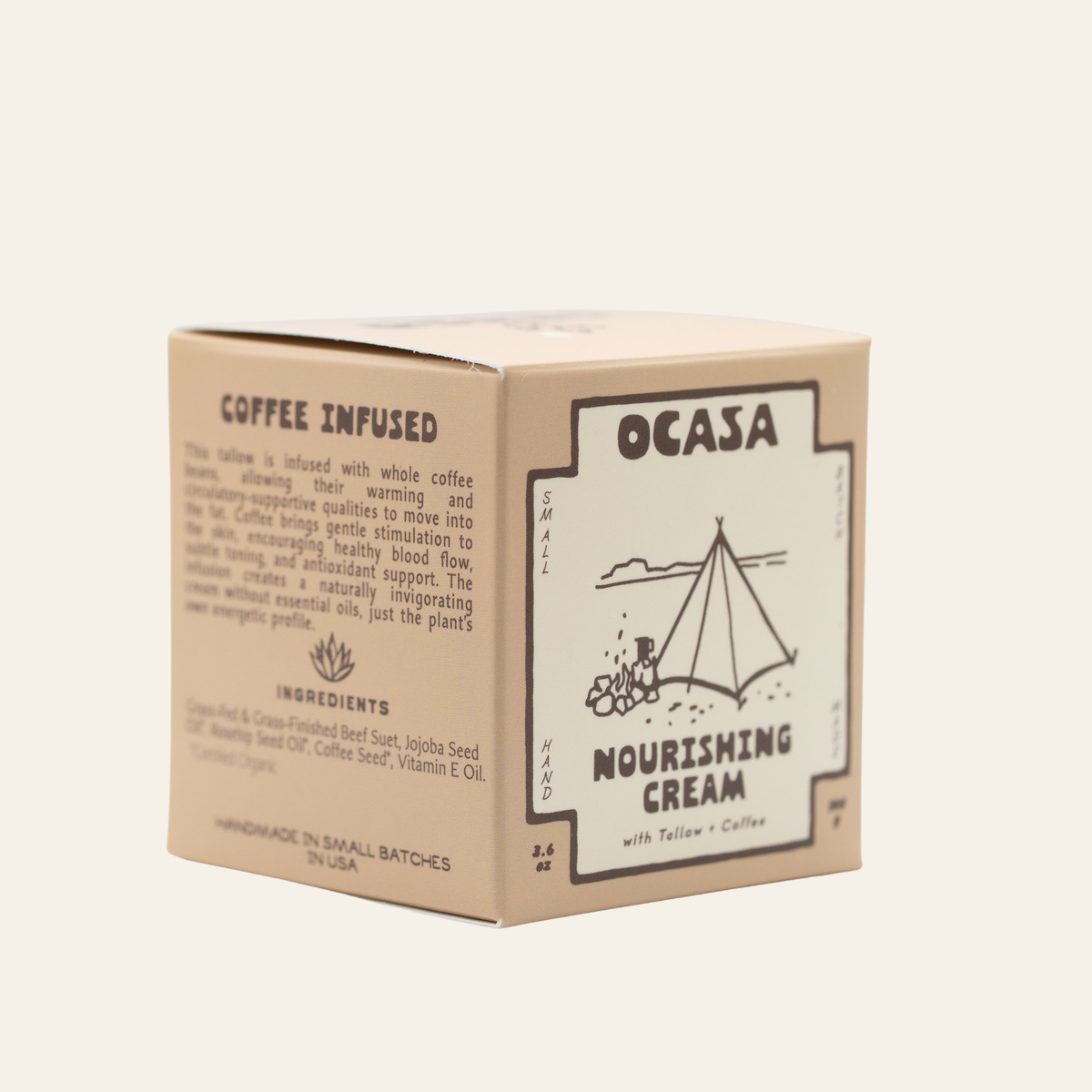 nourishing coffee-infused tallow cream