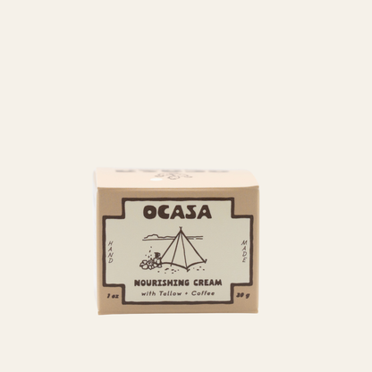 nourishing coffee-infused tallow cream