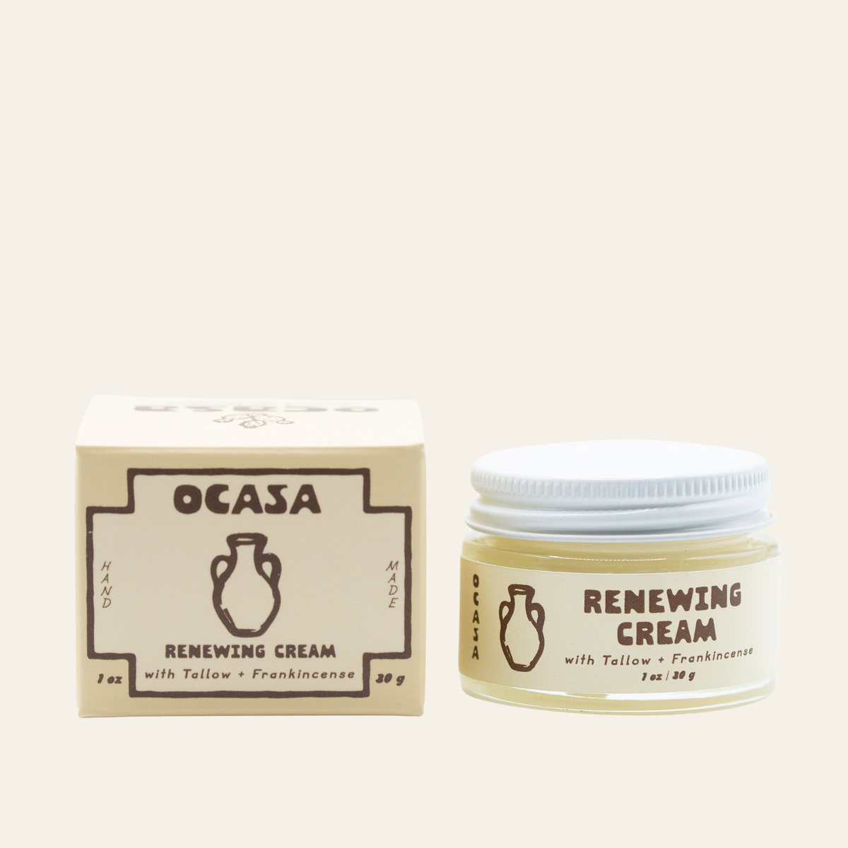 renewing frankincense-infused tallow cream