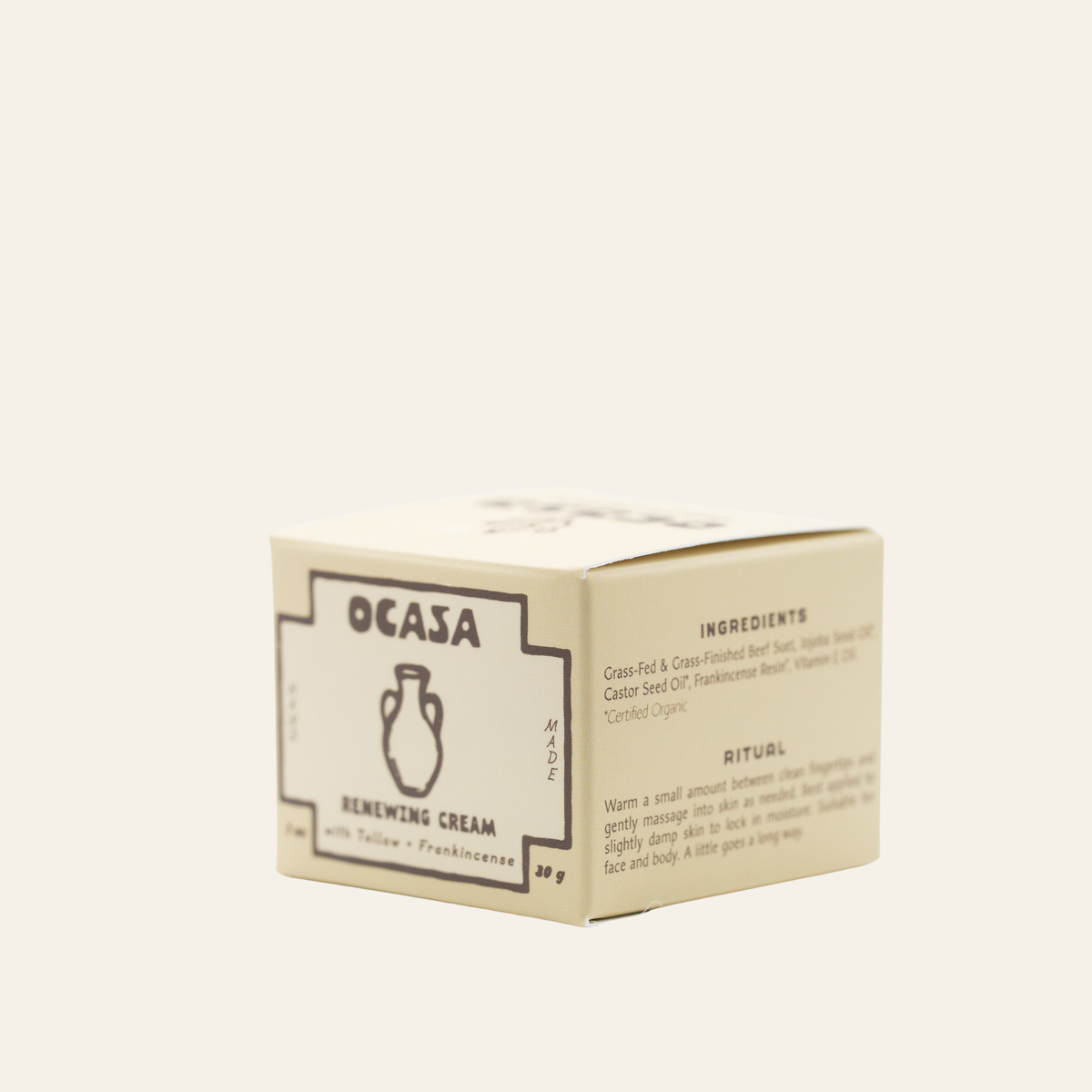 renewing frankincense-infused tallow cream