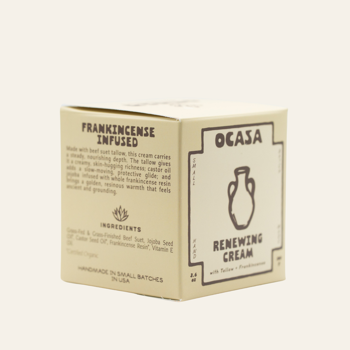 renewing frankincense-infused tallow cream