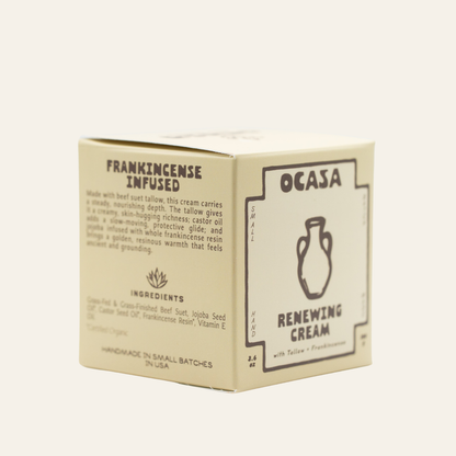 renewing frankincense-infused tallow cream