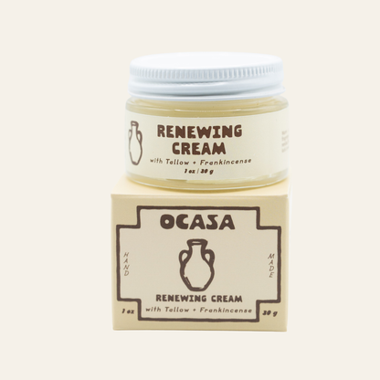 renewing frankincense-infused tallow cream