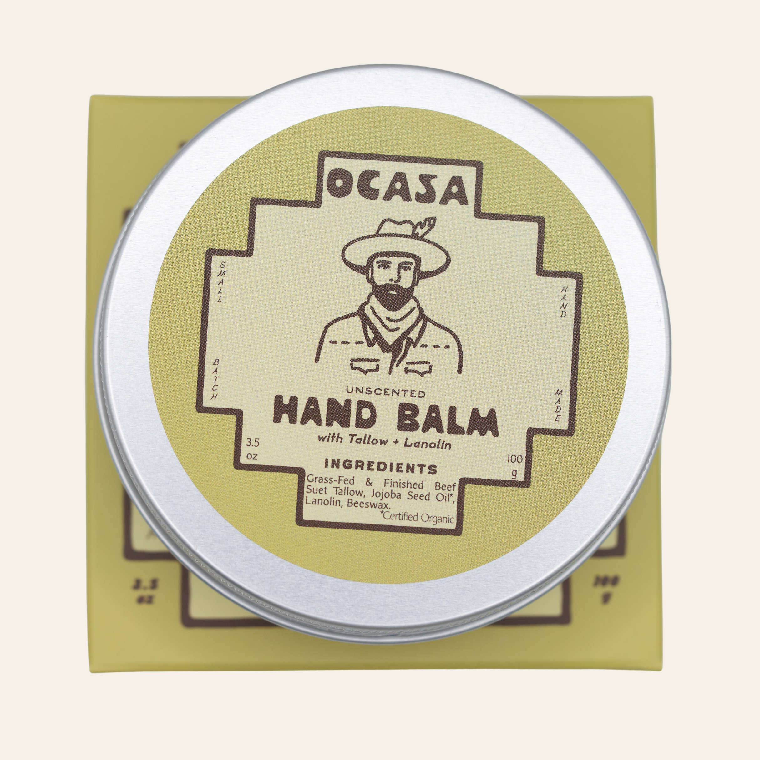 unscented tallow + lanolin hand balm
