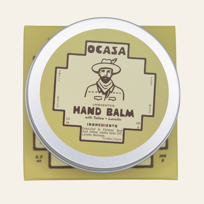 unscented tallow + lanolin hand balm