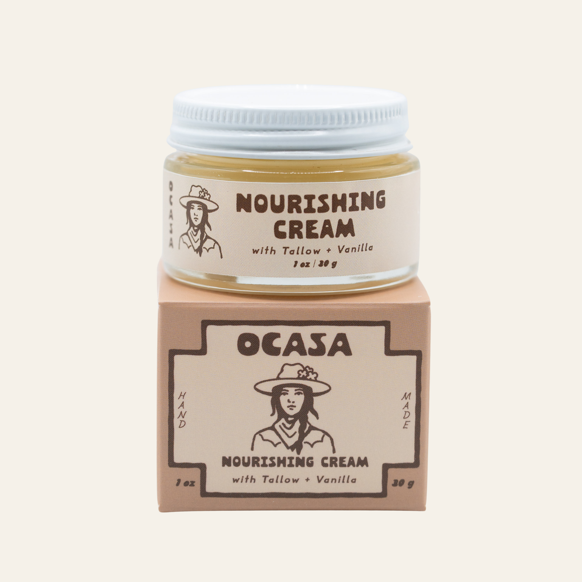 nourishing vanilla-infused tallow cream