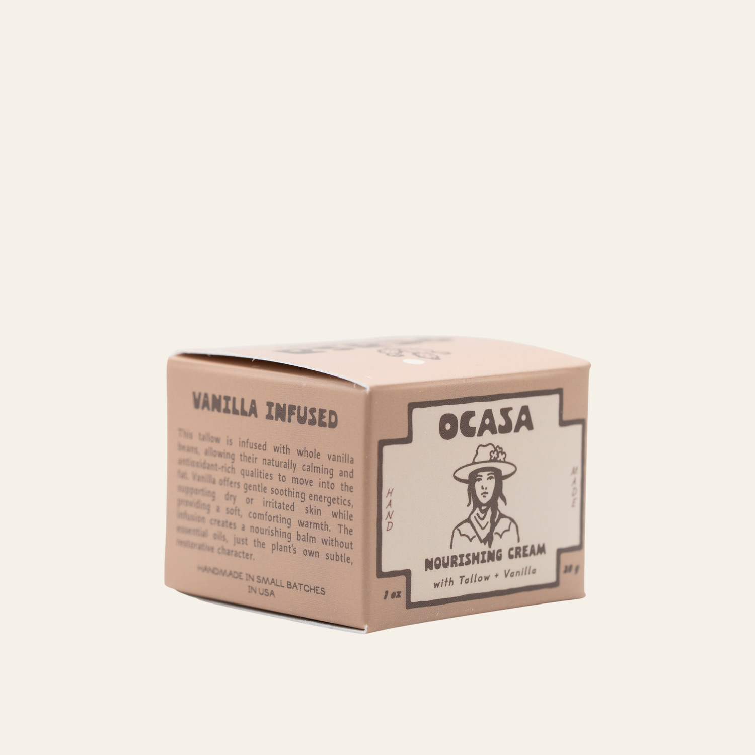 nourishing vanilla-infused tallow cream