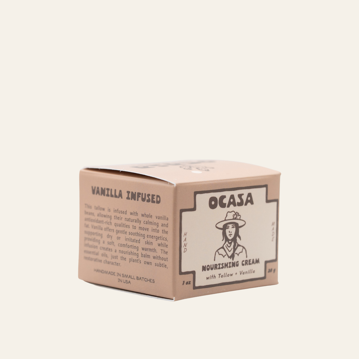 nourishing vanilla-infused tallow cream