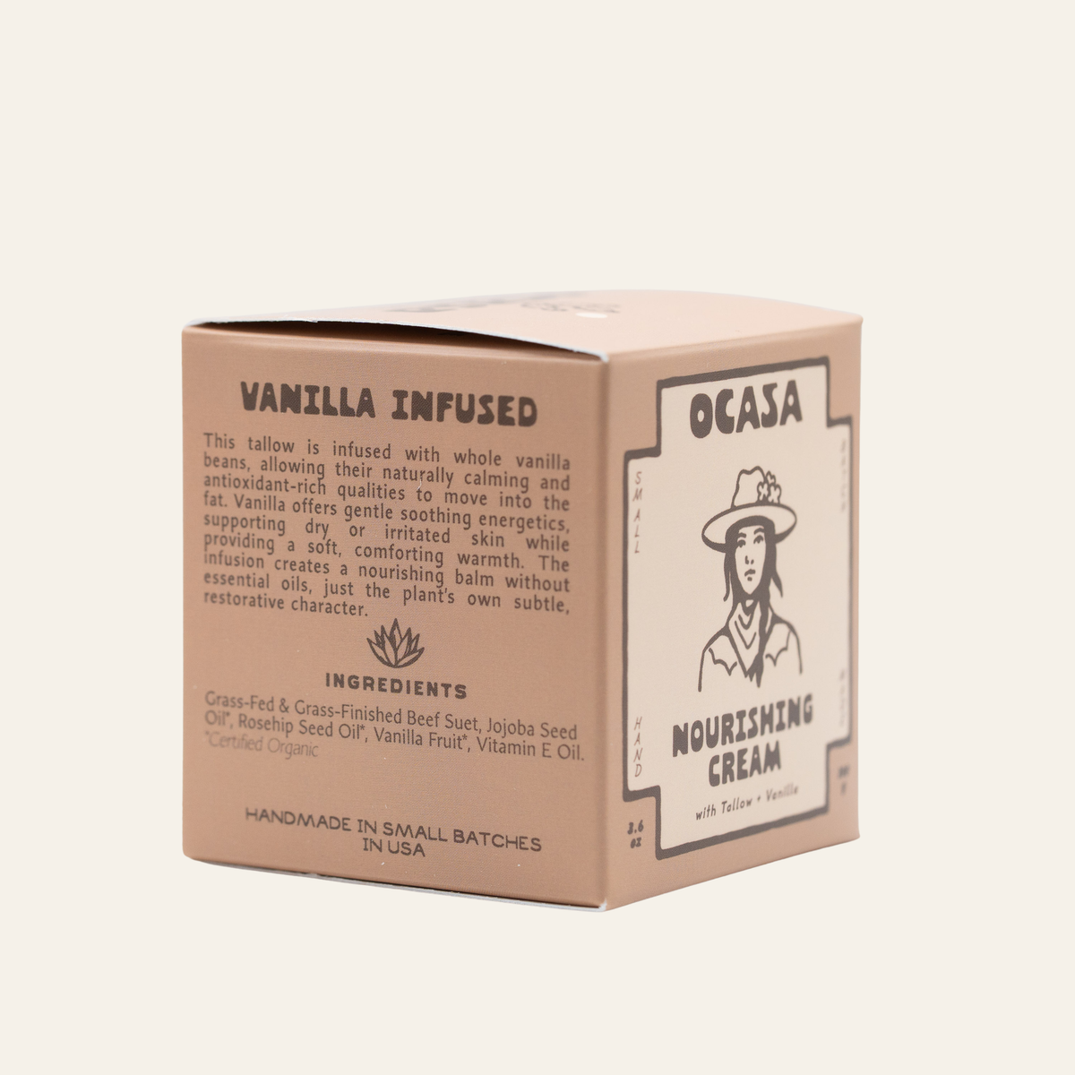 nourishing vanilla-infused tallow cream