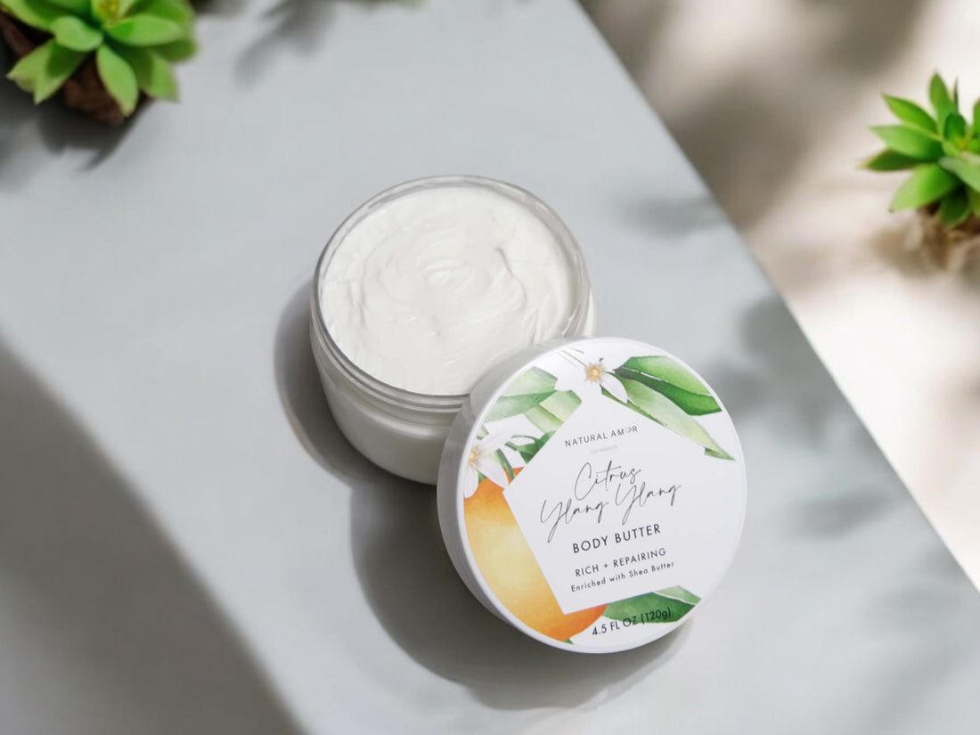 Citrus Ylang Ylang Emulsified Body Butter (Yogurt) - My American Goods