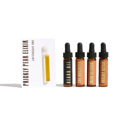 URB APOTHECARY BODY OIL Face Oil Discovery Set with Beard Oil Oil Discovery Set