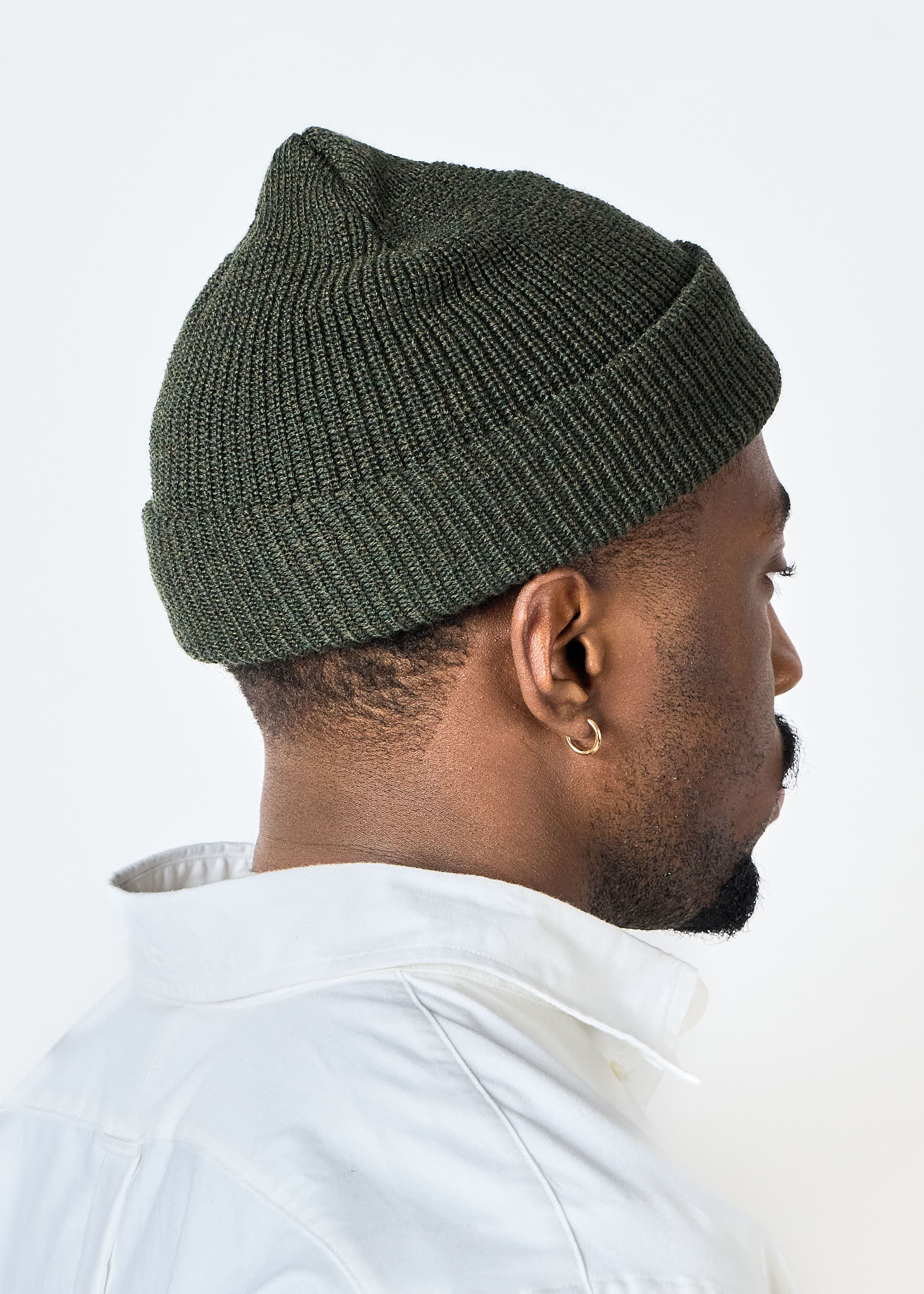 American Trench Accessories Merino Cardigan Stitch Beanie