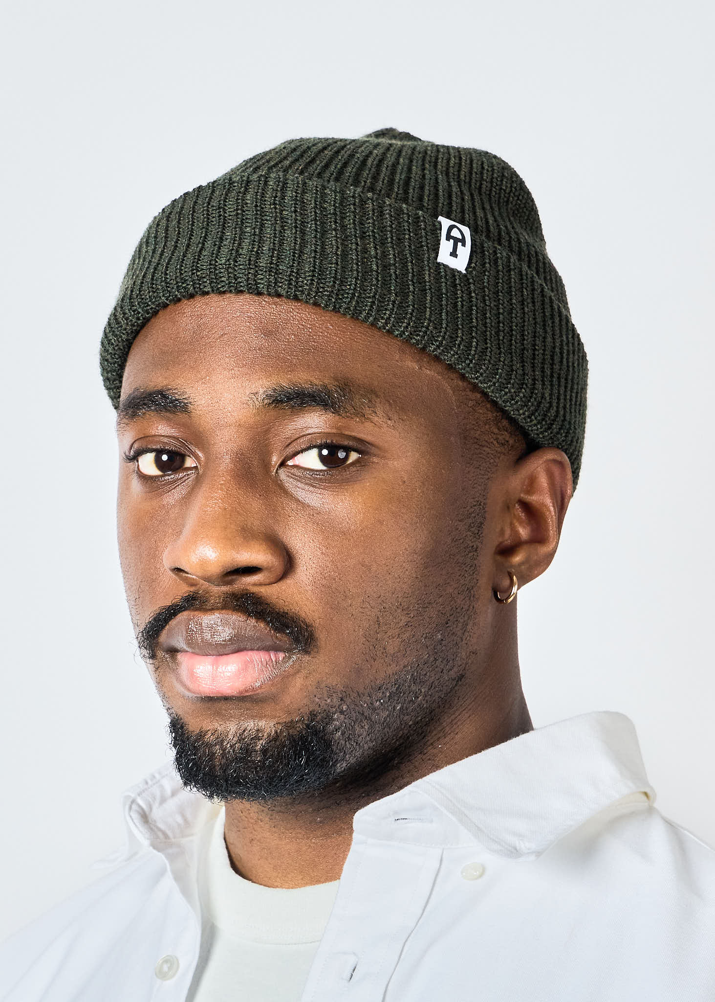 American Trench Accessories Merino Cardigan Stitch Beanie