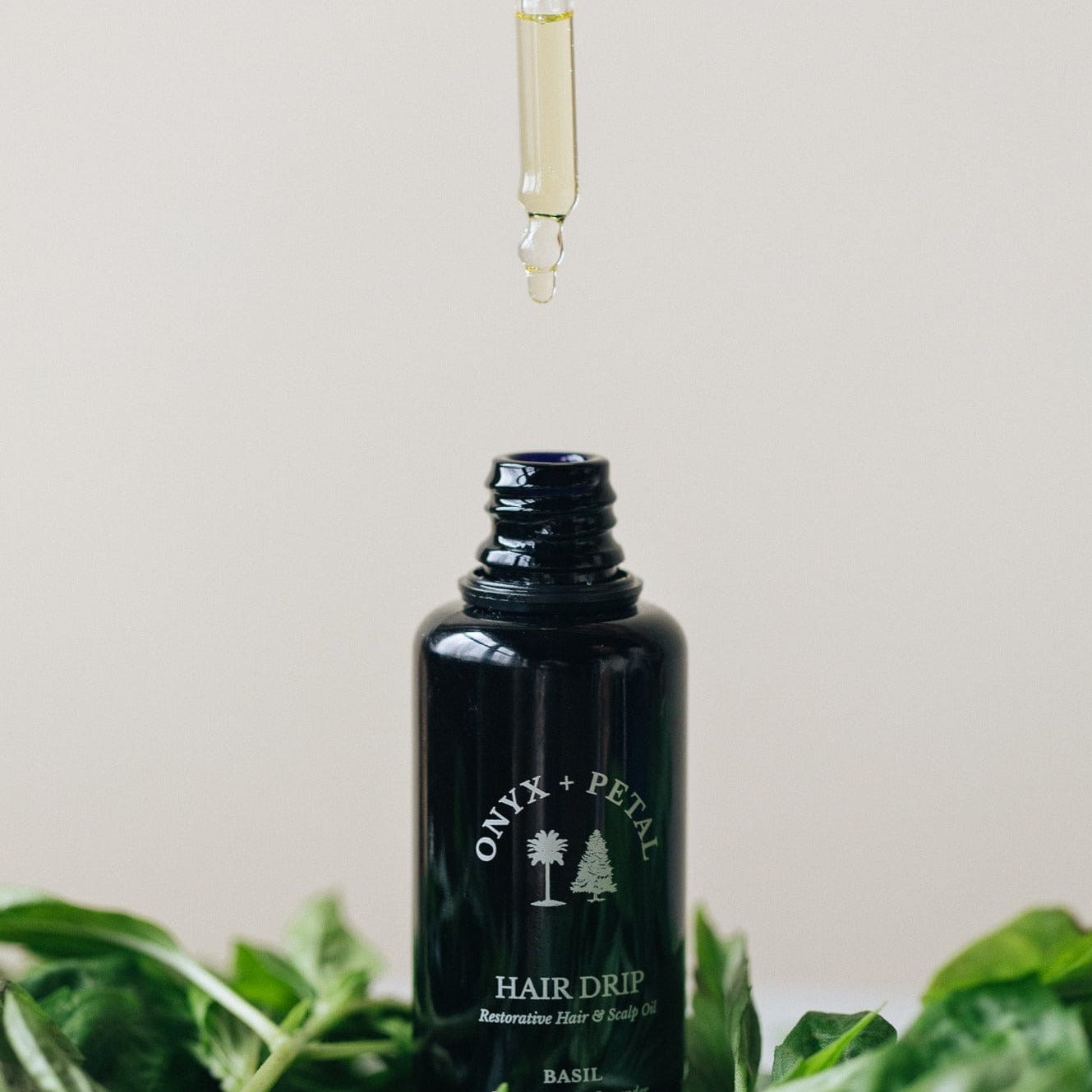 ONYX + PETAL Basil Hair Drip