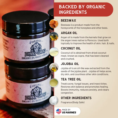 Johnny Slicks Pomade Organic Oil Based Pomade