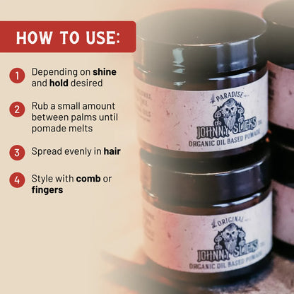Johnny Slicks Pomade Organic Oil Based Pomade