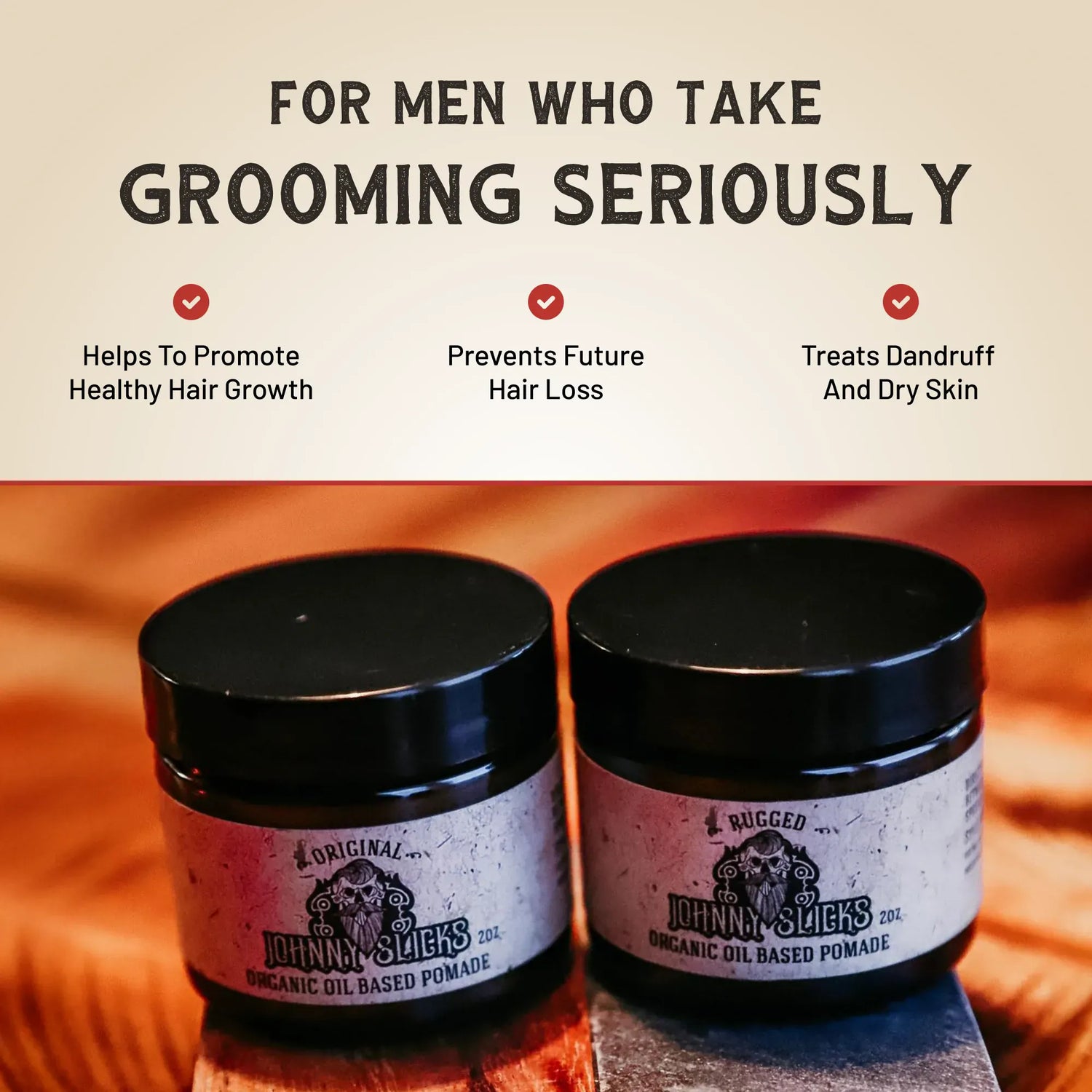 Johnny Slicks Pomade Organic Oil Based Pomade