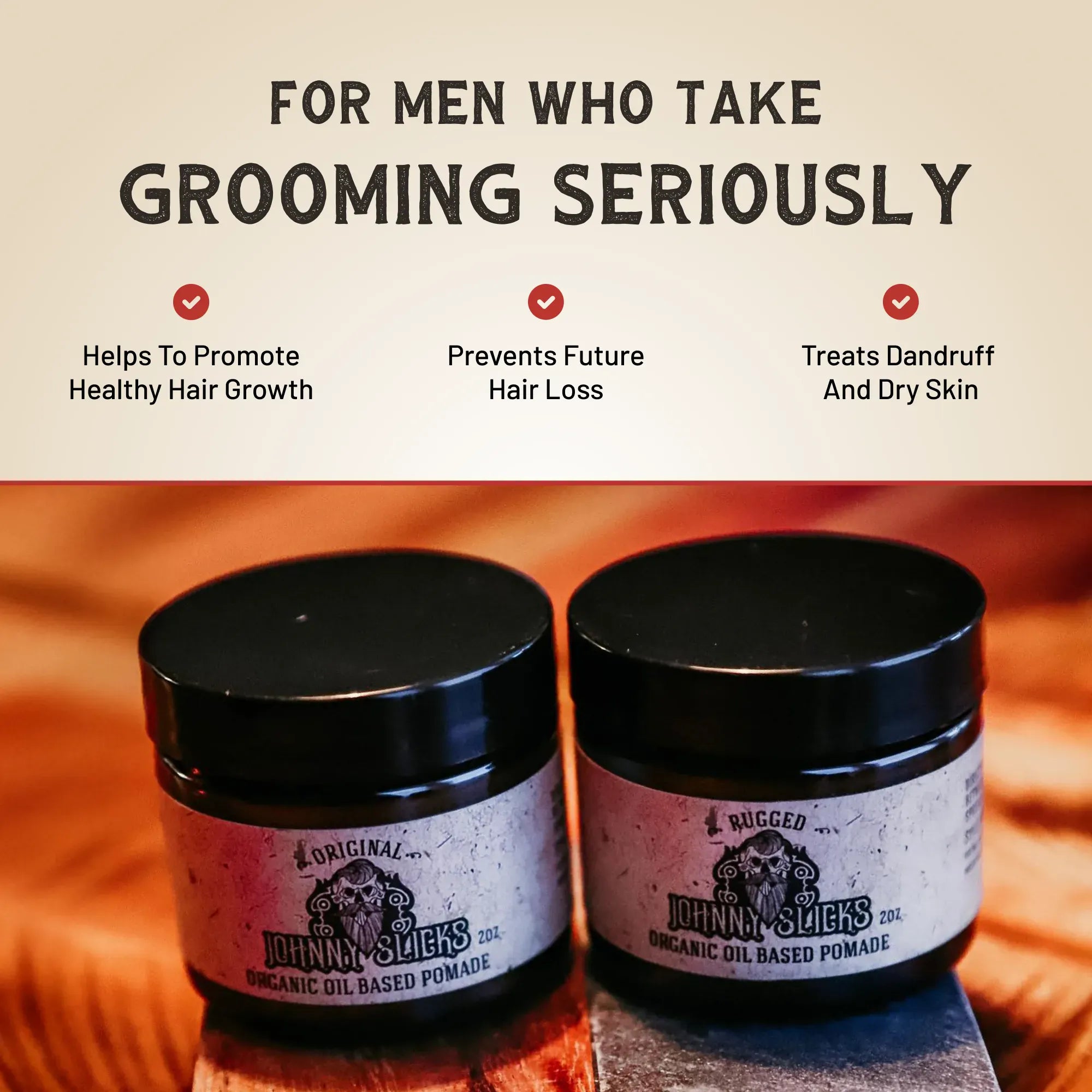 Johnny Slicks Pomade Organic Oil Based Pomade