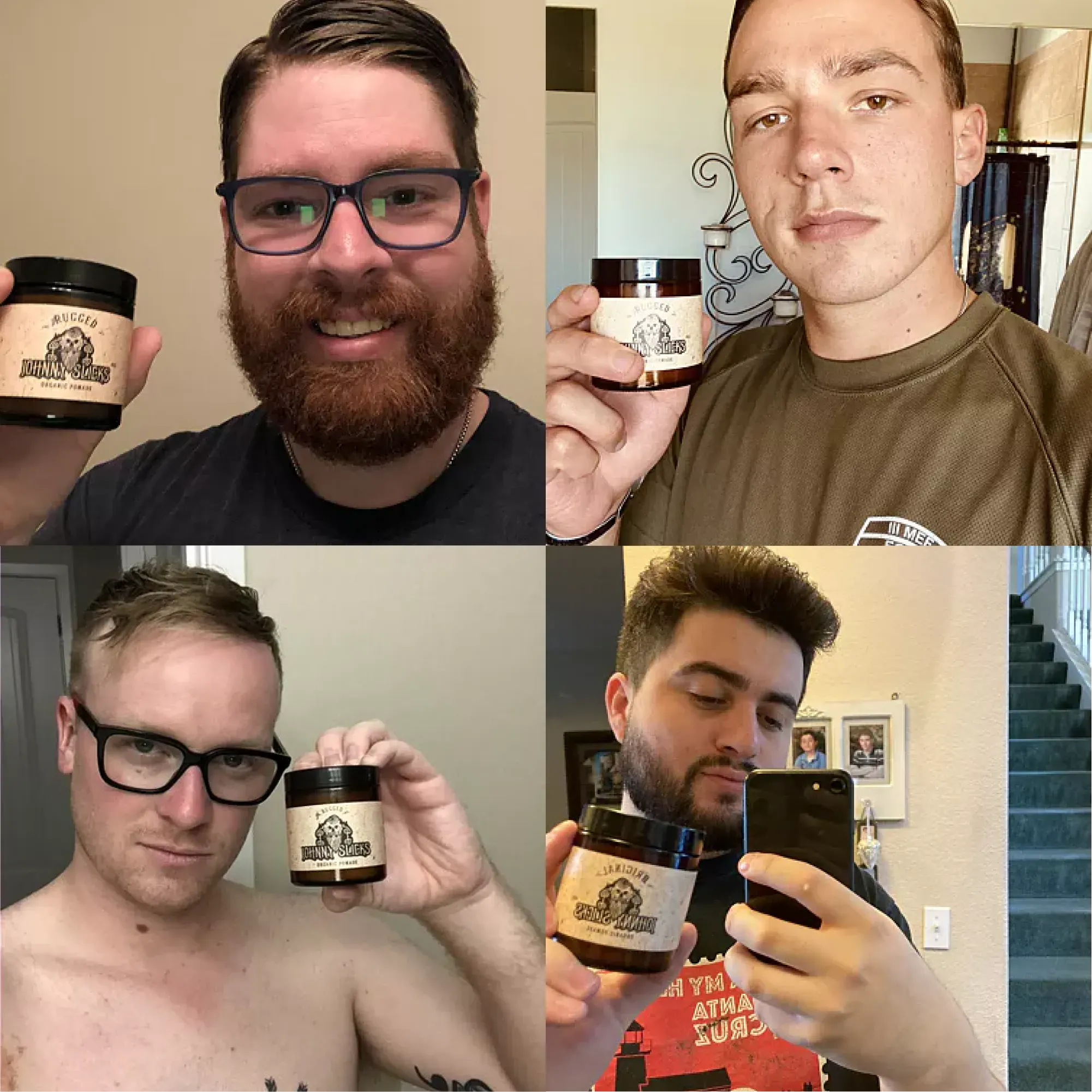 Johnny Slicks Pomade Organic Oil Based Pomade