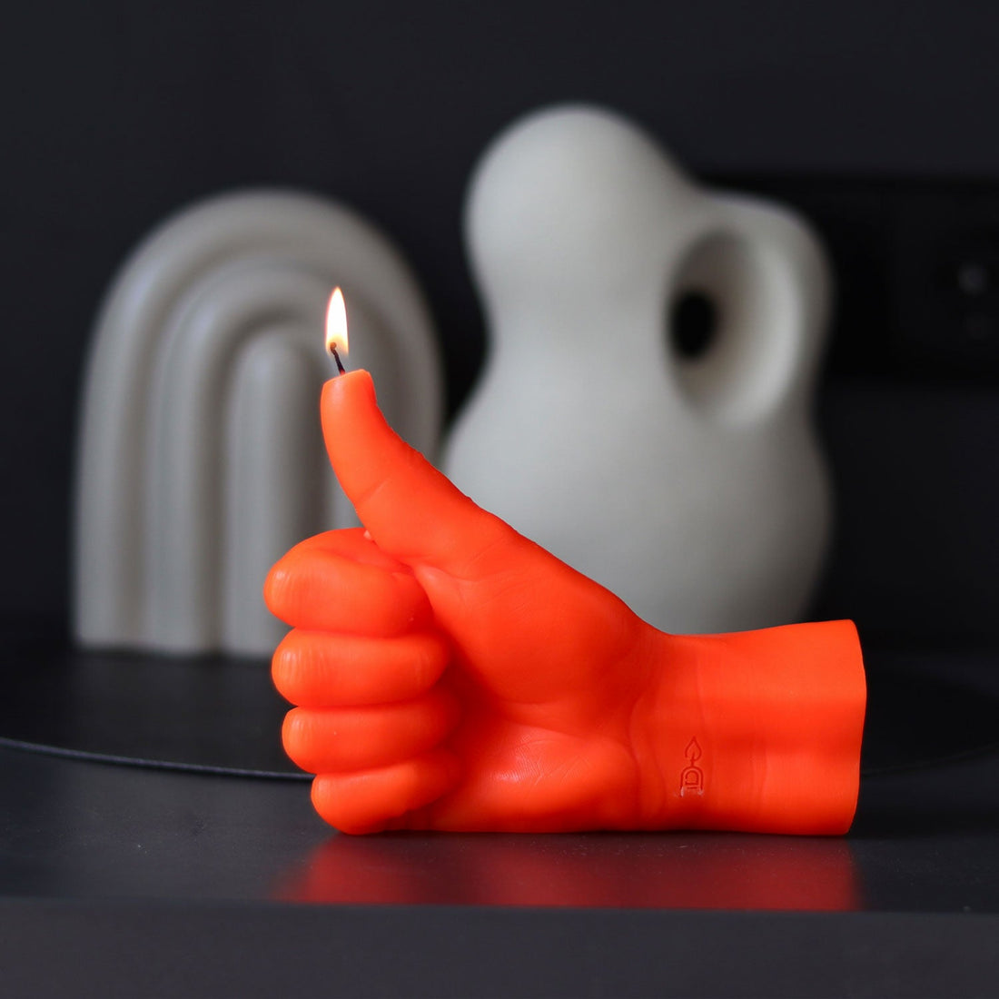 CandleHand &quot;Thumbs Up&quot; Neon Orange