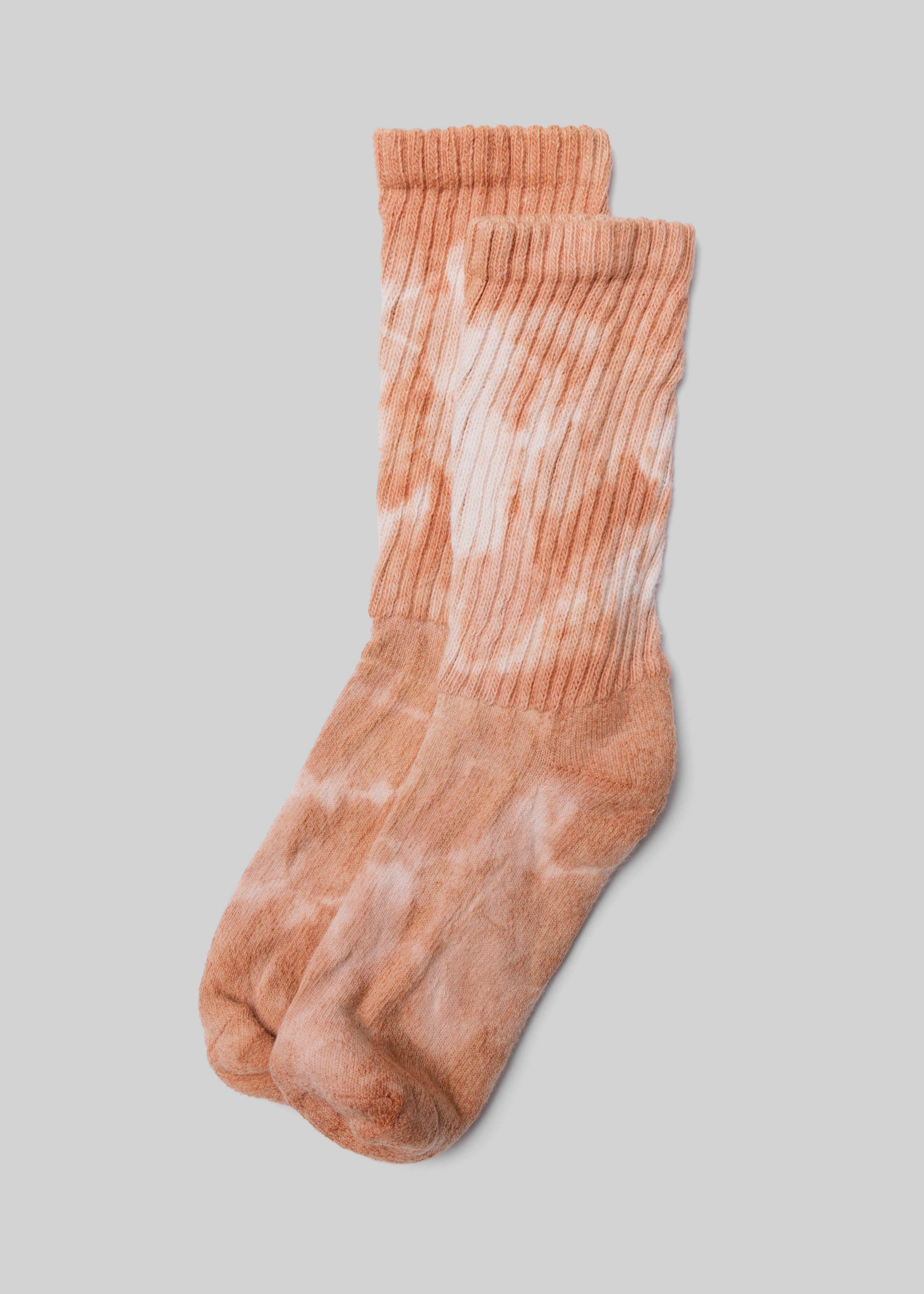 American Trench Socks tan / universal fit Natural-Dyed Retro Crew