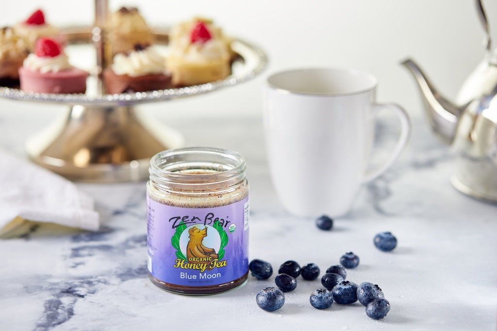 Blue Moon Honey Tea – Organic Blueberry Lavender Blend for Calm &amp; Clarity (10 oz)